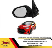 TOYOTA YARIS 2020 ON DOOR MIRROR PRIMED ELECTRIC HEATED WITH LED PASSENGER LEFT